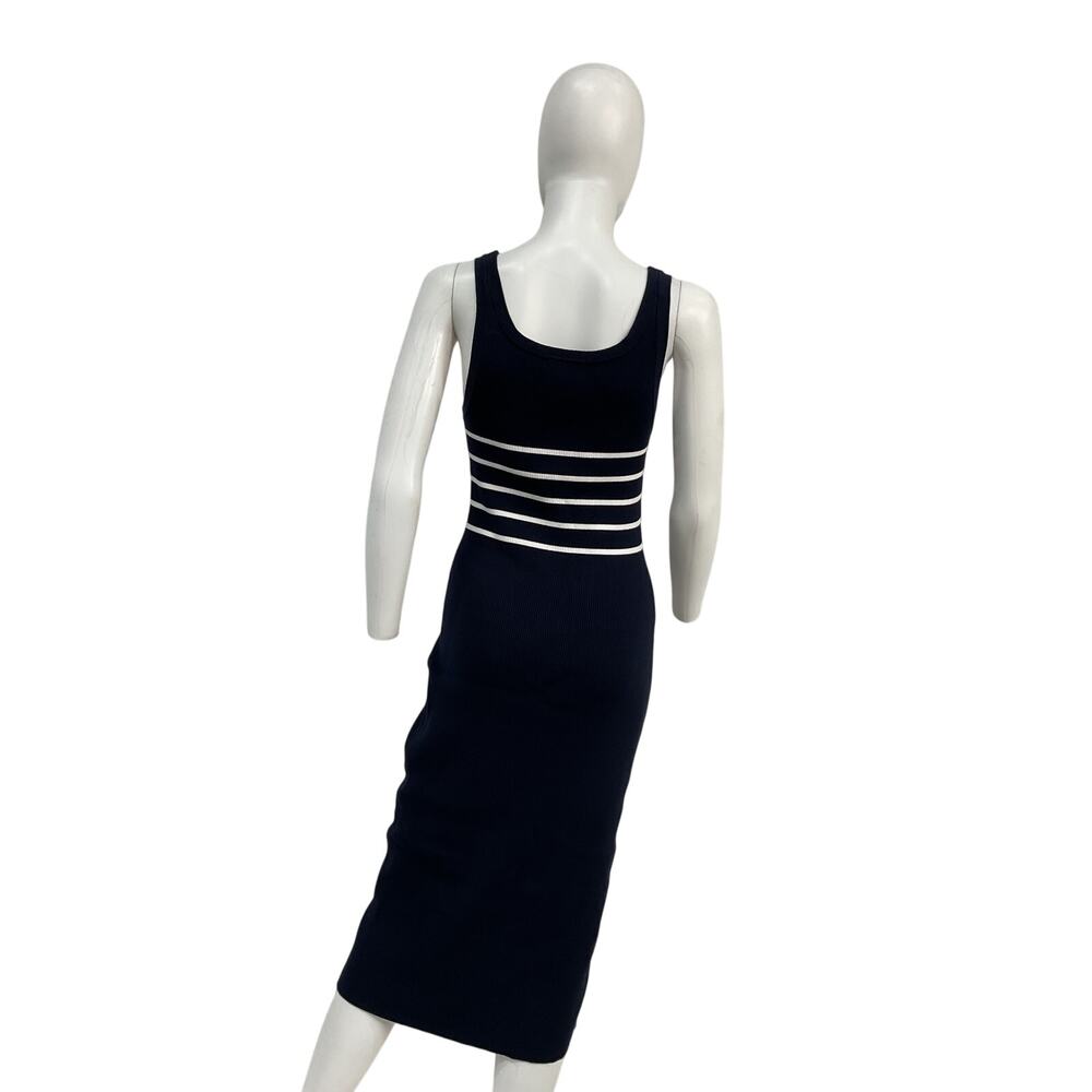 Hatch 'The Kristen' Blue Viscose Ribbed Knit Tank Dress Size 3 - Picture 3 of 5